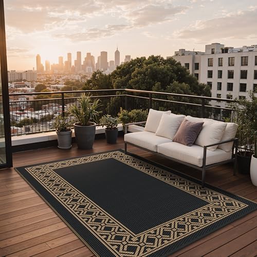 GENIMO Outdoor Rug, Waterproof Plastic Rugs - Image 3