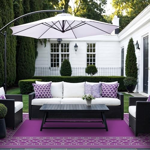 GENIMO Outdoor Rug, Waterproof Plastic Rugs - Image 3