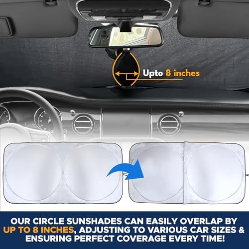 EcoNour Car Sun Shade for Windshield, Foldable Front Window Cover - Image 5