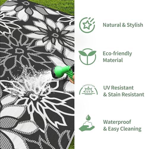 GENIMO Outdoor Rug, Waterproof Plastic Rugs - Image 6