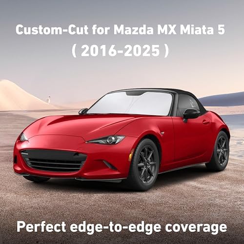EcoNour Windshield Sunshade for Mazda MX5 Miata Convertible 2016-2024 2025 - Image 2