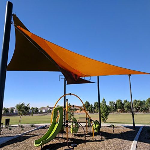 Patio Paradise 27' x 27' x 27' Sun Shade Sail Triangle Canopy Shade Cloth - Image 5