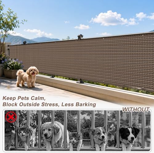 SUNNY GUARD 3' x 5' Balcony Privacy Screen, HDPE Patio Railing Cover Fence - Image 4