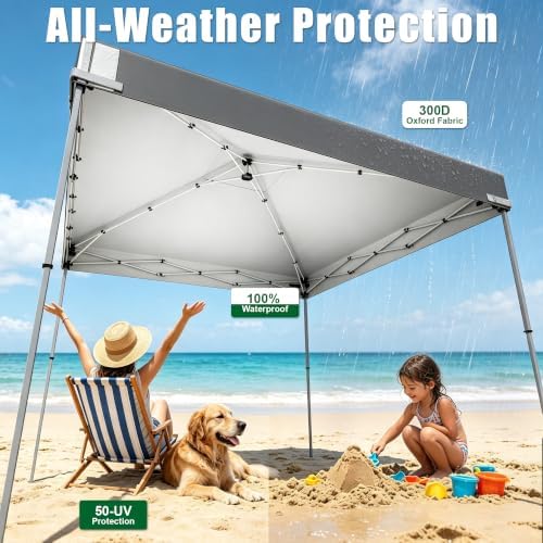 10x10ft Replacement Canopy Top, Waterproof & UV Protection Canopy Tent Top Cover - Image 4