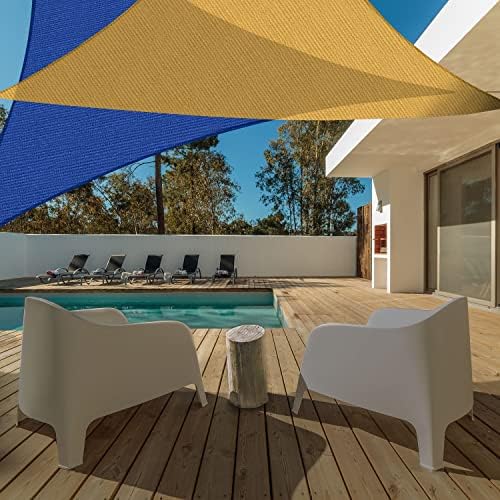 AsterOutdoor Sun Shade Sail Triangle 16' x 16' x 16' UV Block Canopy - Image 6
