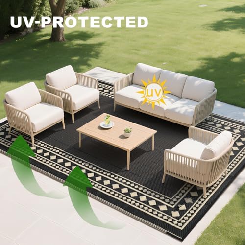 RURALITY Outdoor Rug 9x12 Waterproof - Image 6