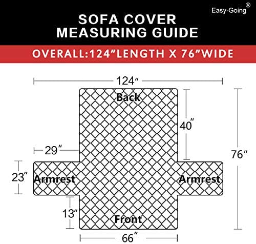 Easy-Going Reversible Couch Cover, 3 Cushion Sofa, Chocolate/Beige - Image 6