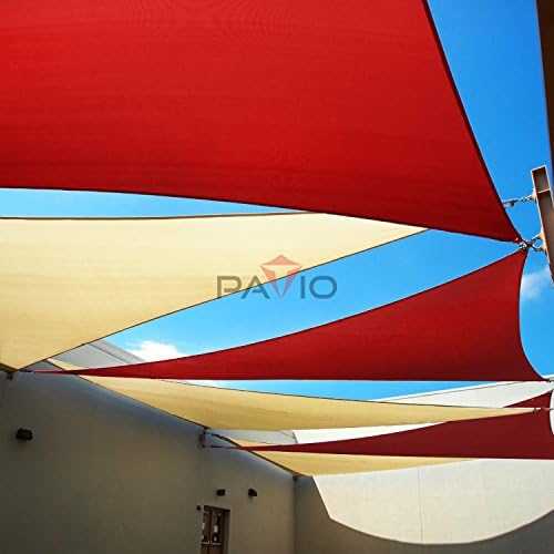 Patio Paradise 7' x 7' x 7' Sun Shade Sail Triangle Canopy Shade Cloth Fabric - Image 6