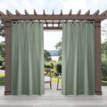 Exclusive Home Cabana Solid Indoor/Outdoor Light Filtering Hook-and-Loop Tab by TOWNCOUNTRYEVERYDAY