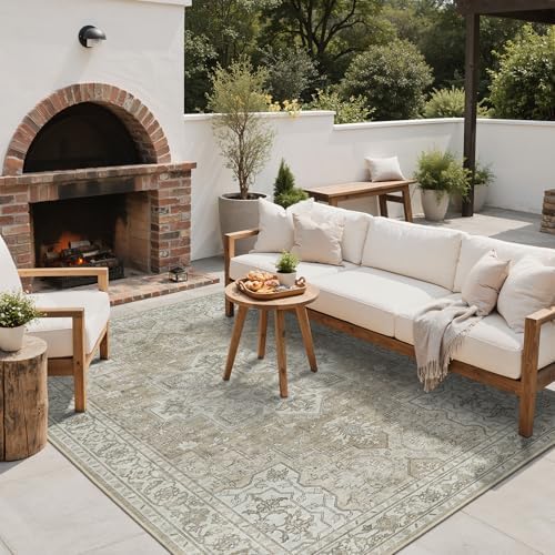 GENIMO 4x6 Outdoor Rug, Washable - Image 6