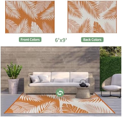 GENIMO Outdoor Rug, Waterproof Plastic - Image 2