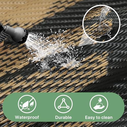 GENIMO Outdoor Rug, Waterproof Plastic Rugs - Image 5