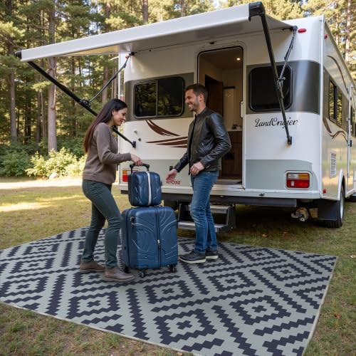 GENIMO Outdoor Rug, Waterproof Plastic Rugs - Image 3