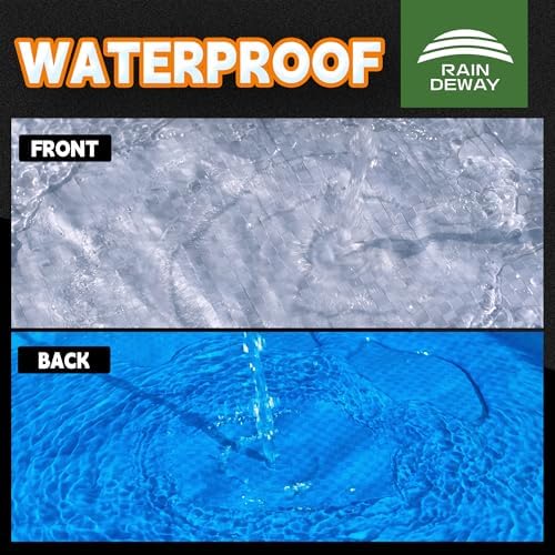 RAINDEWAY 10 Feet Round Tarp Waterproof Multipurpose Circle Tarps - Image 6