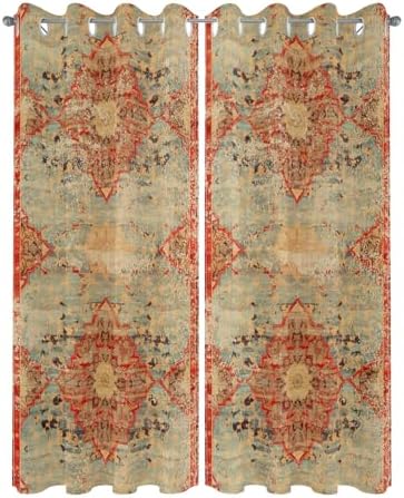 Boho Outdoor Curtains for Patio Waterproof, Grommet Privacy Curtain Drapes - Image 2