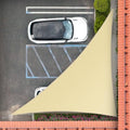Royal Shade 11' x 13' x 17' Beige Triangle Sun Shade Sail by RoyalShade