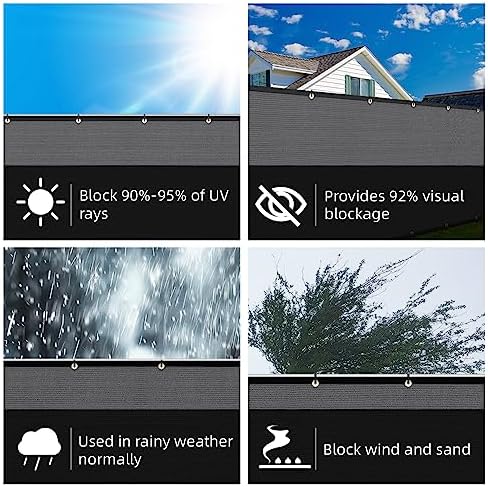 KANAGAWA 4ft x 50ft Privacy Screen Fence, 90% Blockage Heavy Duty 175 GSM - Image 5
