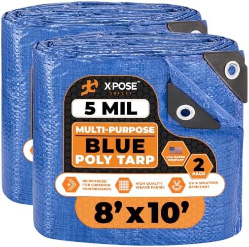 Better Blue Poly Tarp 8' x 10' by XposeSafety