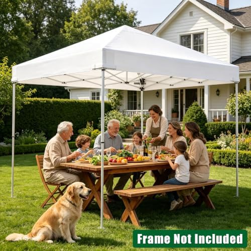 10x10ft Replacement Canopy Top, Waterproof & UV Protection Canopy Tent Top Cover - Image 4