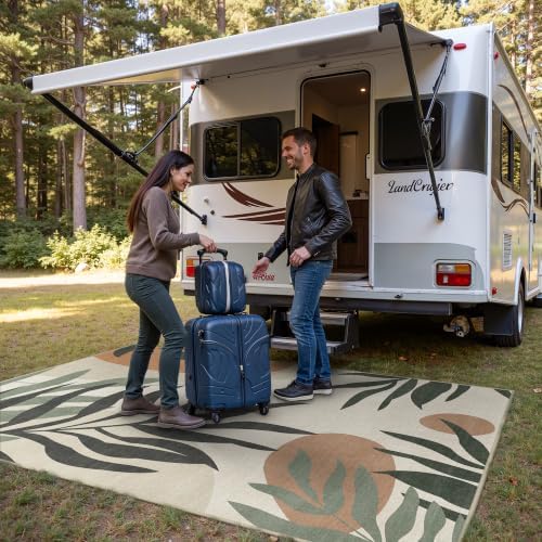GENIMO 8x10 Outdoor Rug, Washable Quick Dry - Image 4