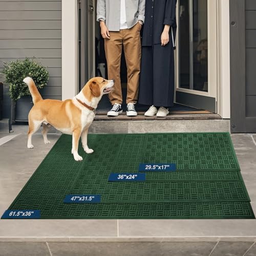 Mibao Front Door Mat Outside Entrance, 29.5" x 17", Heavy Duty Welcome Mat - Image 6