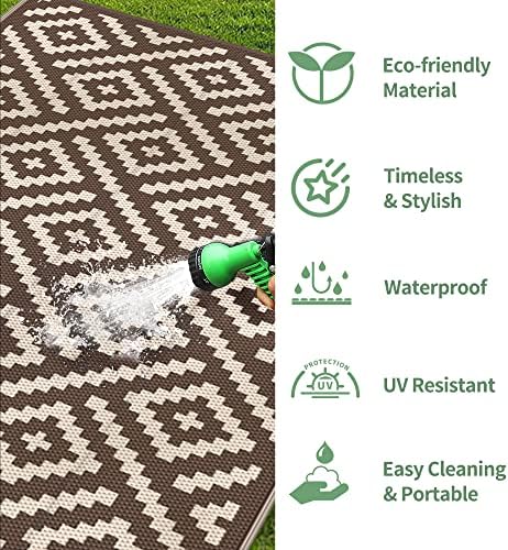 GENIMO Outdoor Rug, Waterproof Plastic Rugs - Image 6