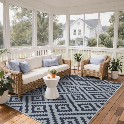 GENIMO Outdoor Rug, Waterproof Plastic Rugs - Image 4