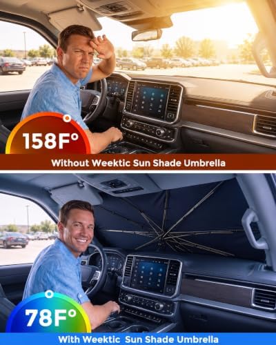 Weektic Windshield Sun Shade Umbrella - Image 2