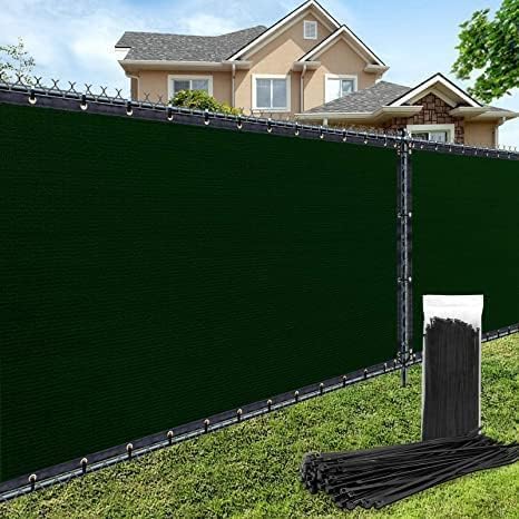 180GSM 4ft x 25ft Fence Privacy Screen Heavy Duty Fence Cover Garden Wall by AofeiGa