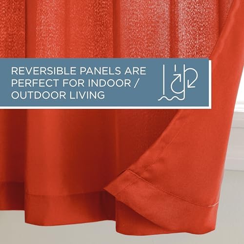TOWN & COUNTRY BASICS Cabana Solid Heavyweight Indoor Outdoor Curtains - Image 6