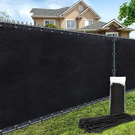 180GSM 6ft x 50ft Fence Privacy Screen Heavy Duty Fence Cover Garden Wall by AofeiGa