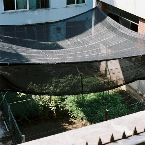 winemana 20x48 FT Black Shade Cloth, 70% UV Resistant Mesh Tarp - Image 3