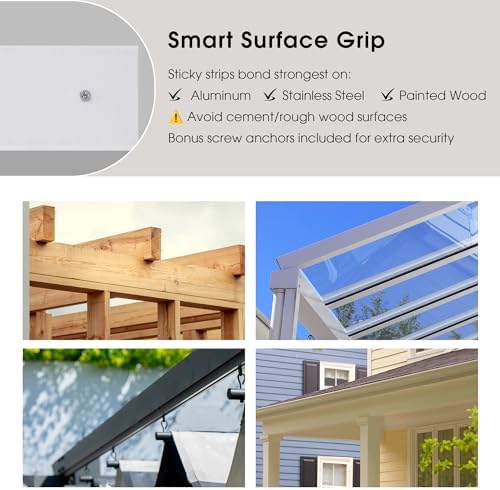 NICETOWN Outdoor Curtains for Patio Windproof 2 PCs W66xL84 Biscotti Beige - Image 5