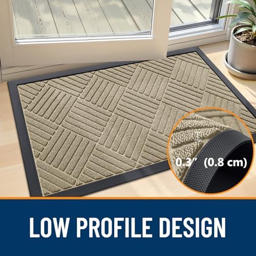 OLANLY Front Door Mat Outside Entrance, Waterproof Heavy-Duty Doormat - Image 6