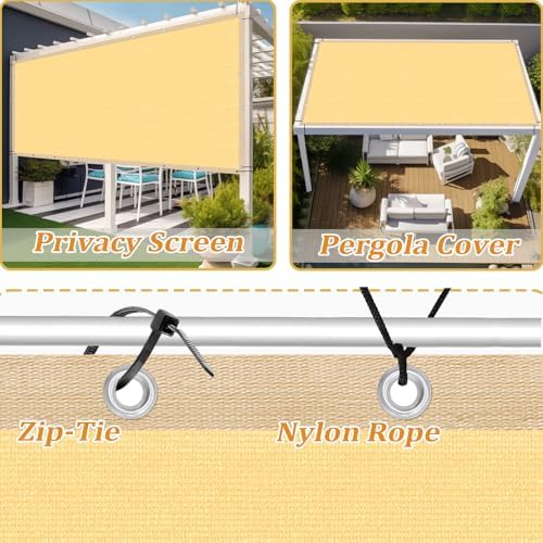 Shade&Beyond Customized Size 4' X 18' Shade Cloth - Image 4