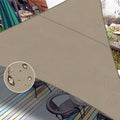 LOVE STORY Custom Size 16' x 16' x 22.6' Waterproof Sun Shade Sail by LOVESTORY