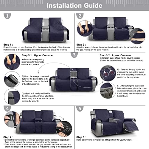 TAOCOCO Waterproof Loveseat Recliner Cover - Image 6