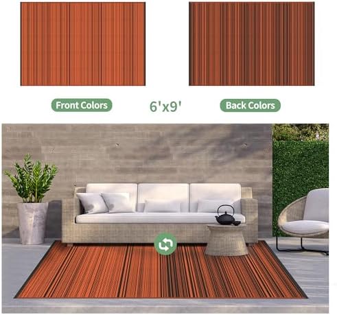 GENIMO Fall Decor Outdoor Rug, Plastic Rugs - Image 4