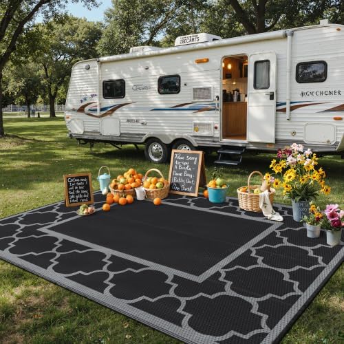 GENIMO Outdoor Rug, Waterproof Plastic Rugs - Image 3