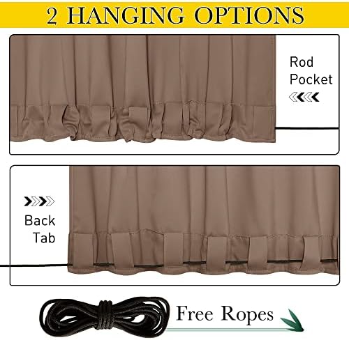 NICETOWN 2 Panels Outdoor Curtains - Image 3