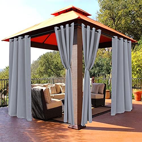 BONZER Outdoor Curtains for Patio Waterproof Light Blocking Privacy by Bonzer