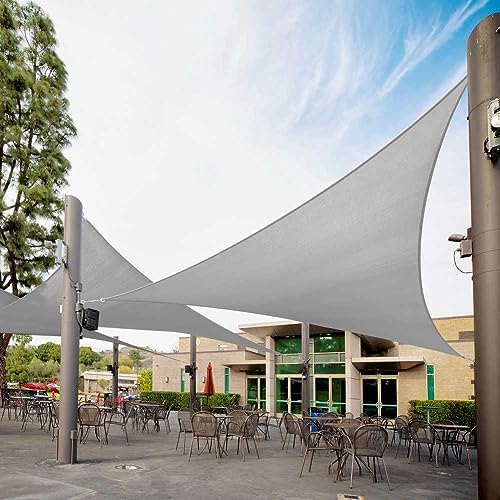 Royal Shade 20' x 20' x 20' Gray Triangle Sun Shade Sail by RoyalShade