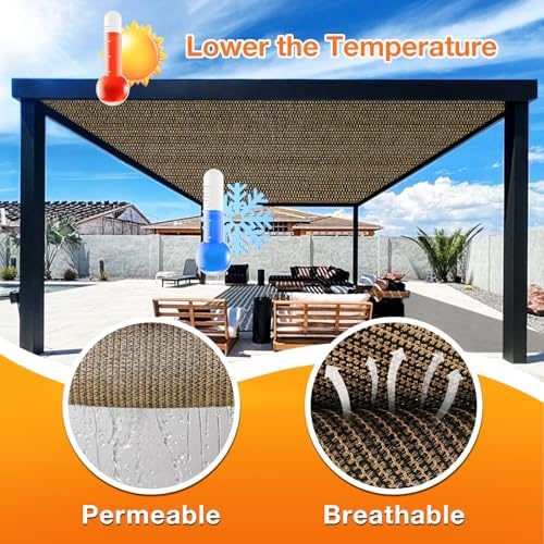 Artpuch Outdoor Pergola Shade Cover 17x23 FT Sun Shade Cloth - Image 4