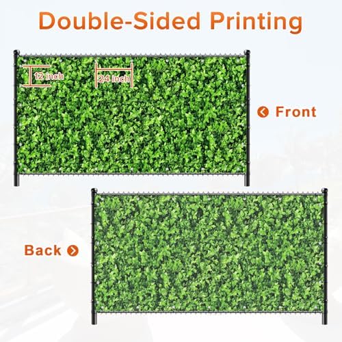 Privacy Fence Screen 4'x31' Windscreen Fencing Mesh Fabric Shade Cover 450 GSM - Image 7