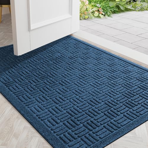 Mibao Front Door Mat Outside Entrance, Heavy Duty Welcome Mat, Stain and Fade by Mibao