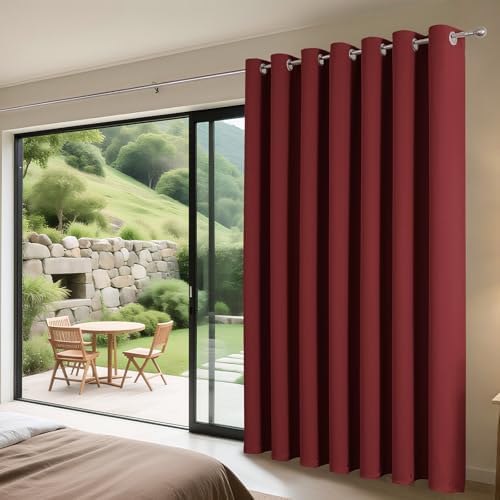 Joydeco Blackout Patio Sliding Door Curtains, Privacy Room Divider Curtains - Image 3