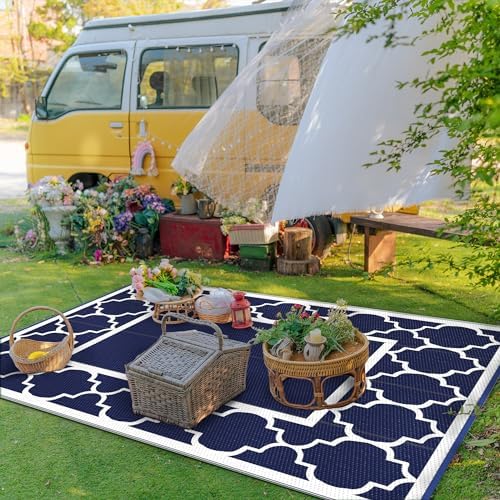 GENIMO Outdoor Rug, Waterproof Plastic Rugs - Image 3