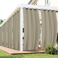 Gazebo Curtains Outdoor Waterproof 6 Panels, Patio Sun Shade by RichSets