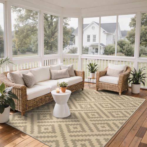 GENIMO Outdoor Rug, Waterproof Plastic Rugs - Image 4