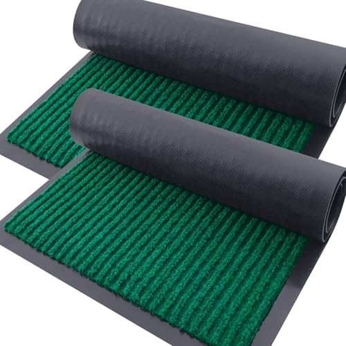 OLANLY 2-Pack Front Door Mats 47x23, Waterproof Heavy-Duty Doormats by OLANLY